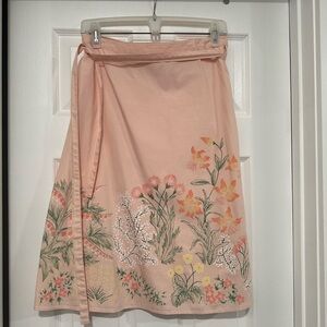 Vintage Lance Karesh hand painted wrap skirt